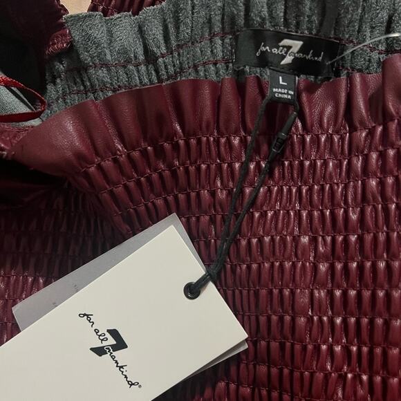 7 for all man kind pleather mini dress - Picture 4 of 6